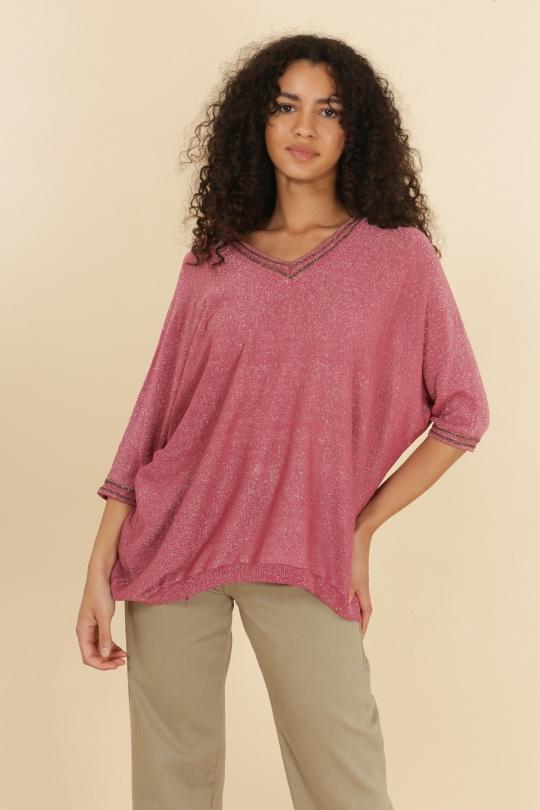 Maglioni Donna Fushia Indie + Moi IX23072 #c Efashion Paris