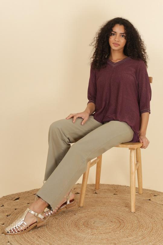 Maglioni Donna Purple Indie + Moi IX23072 #c Efashion Paris