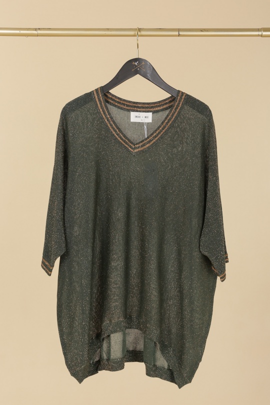 Maglioni Donna Deep green Indie + Moi IX23072 #c Efashion Paris