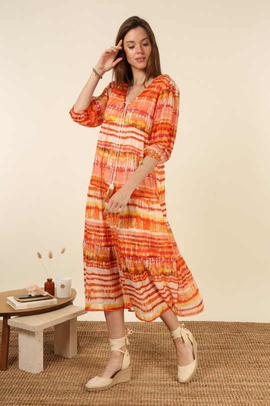 Abiti maxi Donna Red Indie + Moi IJ23076 #c Efashion Paris