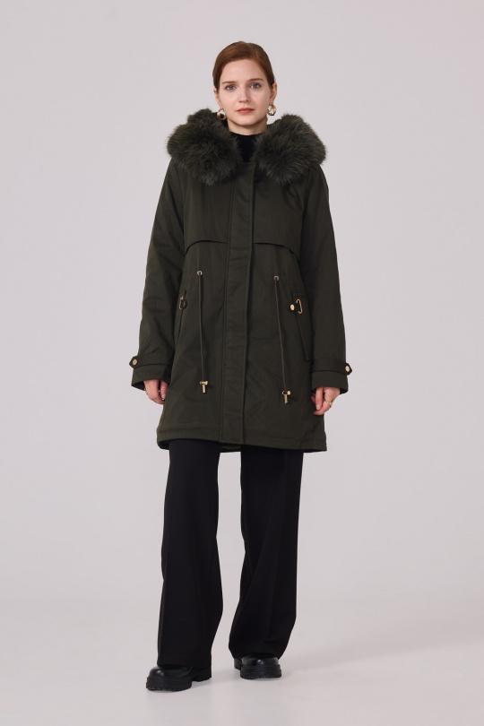 Parkas Mujer Khaki NANA LOVE 3123 #c Efashion Paris