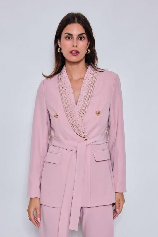 Chaquetas Mujer Pink NANA LOVE 1856 #c Efashion Paris