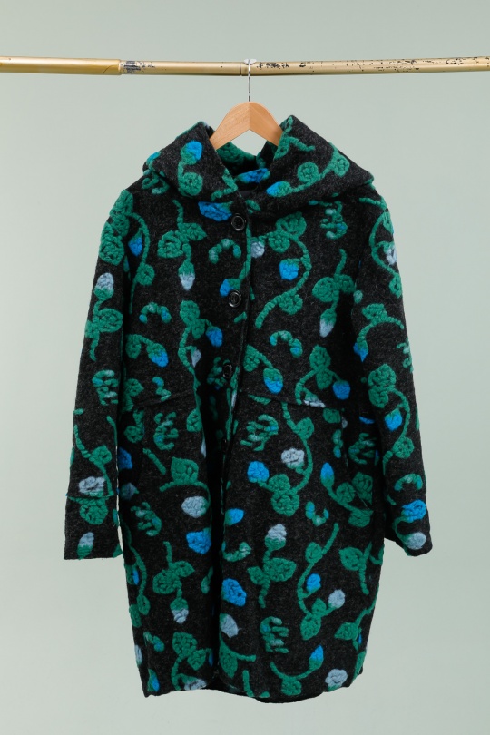 Cappotti Donna Black LA MAISON DES FIBRES NATURELLES 800BRODERIE #c Efashion Paris