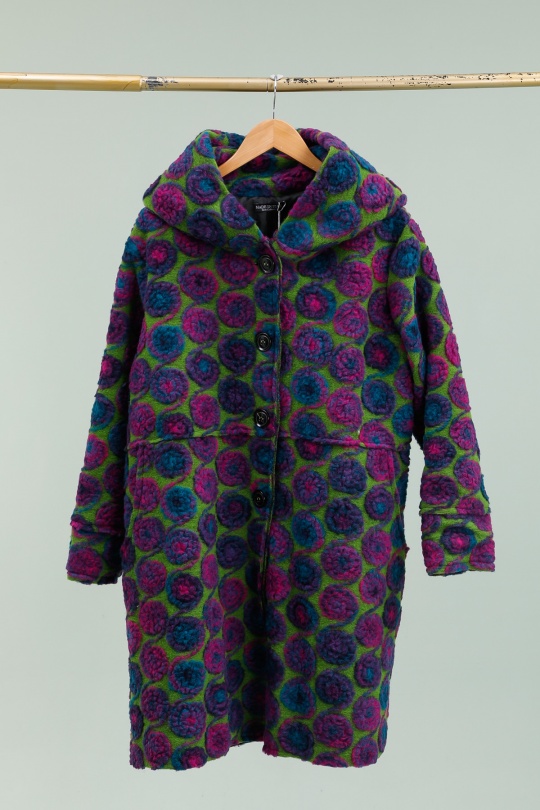 Cappotti Donna Green apple LA MAISON DES FIBRES NATURELLES 800BRODERIE #c Efashion Paris