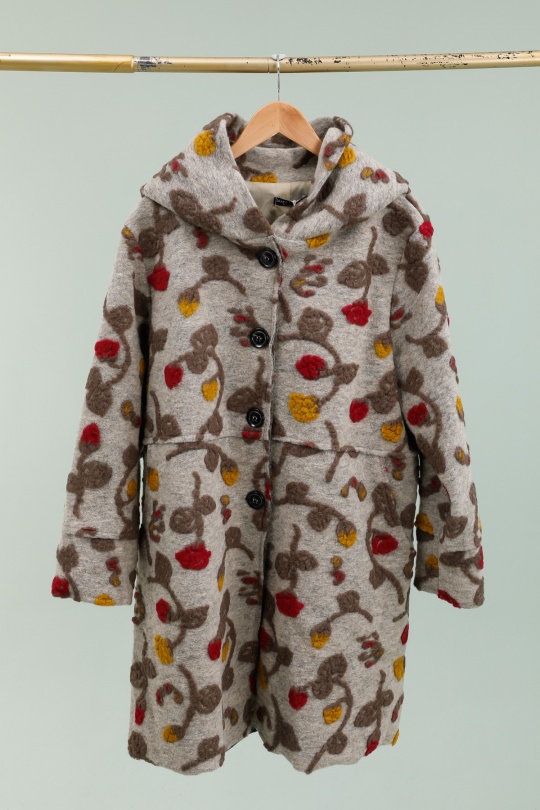 Cappotti Donna Grey LA MAISON DES FIBRES NATURELLES 800BRODERIE #c Efashion Paris