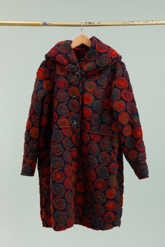 Cappotti Donna Charcoal grey LA MAISON DES FIBRES NATURELLES 800BRODERIE #c Efashion Paris