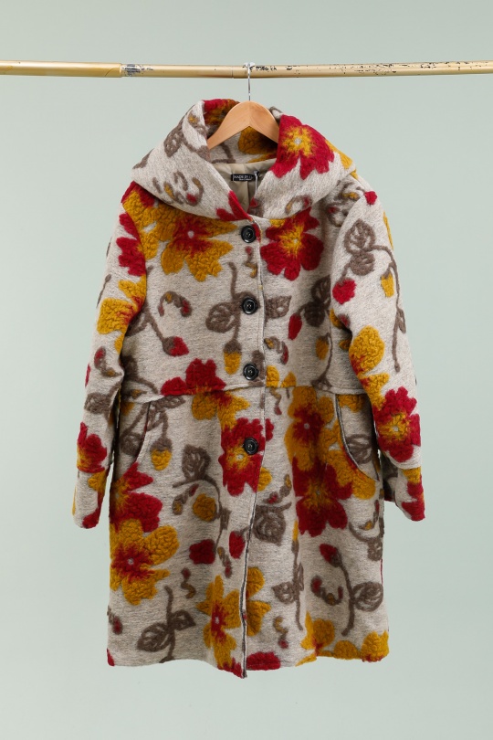 Cappotti Donna Beige/color LA MAISON DES FIBRES NATURELLES 800BRODERIE #c Efashion Paris