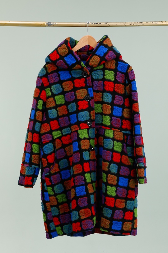 Cappotti Donna Blue/ Red LA MAISON DES FIBRES NATURELLES 800BRODERIE #c Efashion Paris