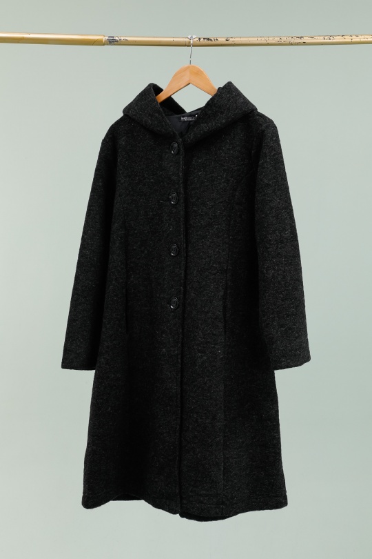 Cappotti Donna Charcoal grey LA MAISON DES FIBRES NATURELLES 899320 #c Efashion Paris