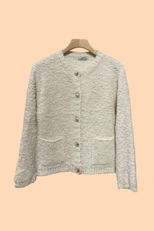 Gilets Femme Ecru Nota bene 85142 #c Efashion Paris