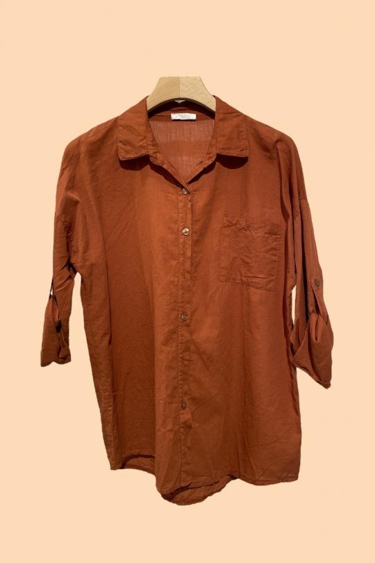 Chemises Femme Rouille Nota bene 3335 #c Efashion Paris