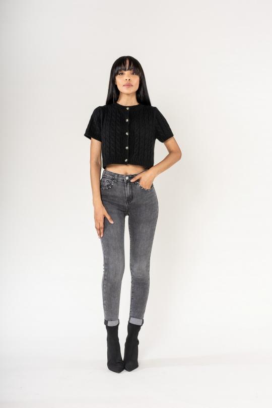 Salopette Donna Nina Carter In Denim - Stile Vintage Boyfriend | Comoda E Casual Per Estate - Foto 4