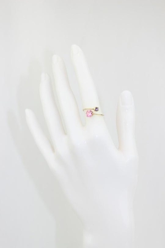 Rings Accessories Pink/purple Modelene AC-BA-125 #c Efashion Paris