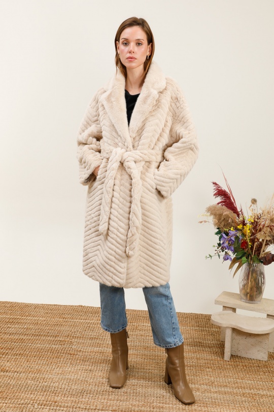 Abrigos Mujer Beige J&H FASHION 8202 #c Efashion Paris