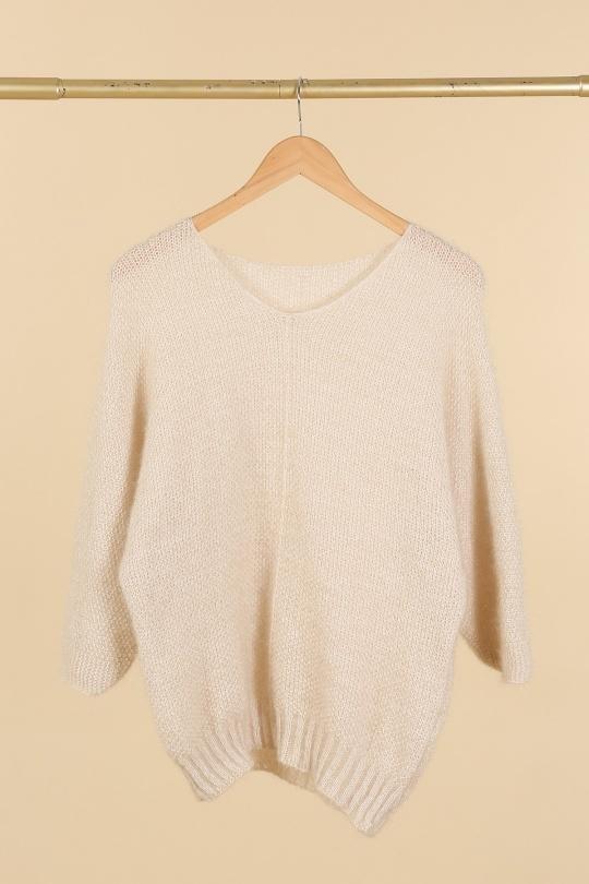 Pulls Femme Beige CBELLE PU155 #c Efashion Paris