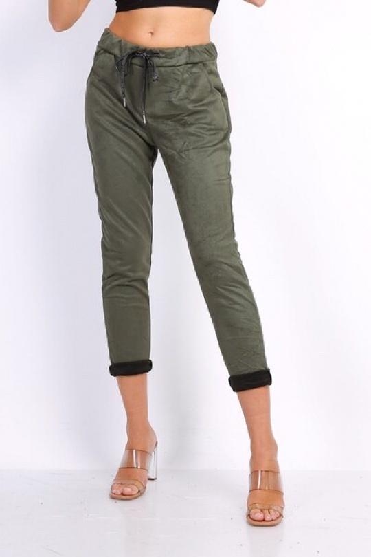 Pantalons Femme Kaki CBELLE PT25 #c Efashion Paris