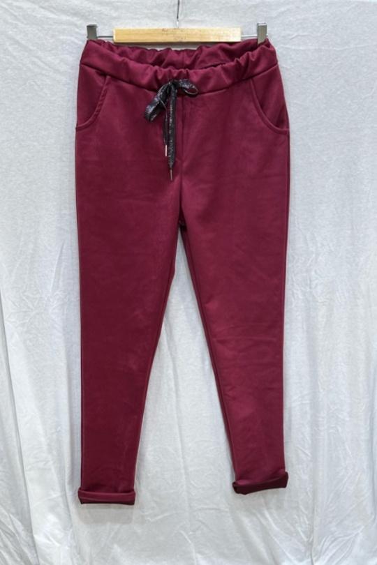Pantalons Femme Bordeaux CBELLE PT25 #c Efashion Paris