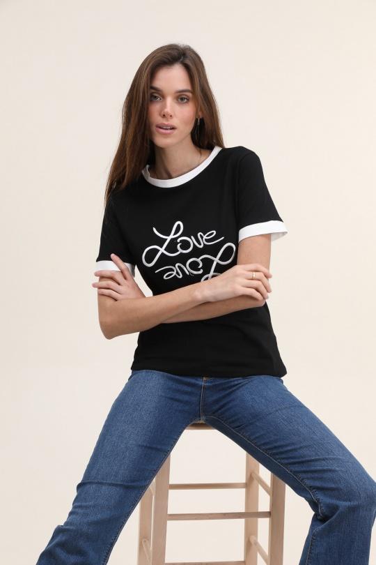 T-shirts Femme Noir Vegas 610380 #c Efashion Paris