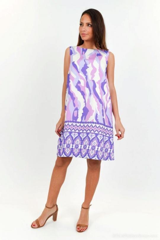 Robes mi-longues Femme Violet Vegas 600645 #c Efashion Paris
