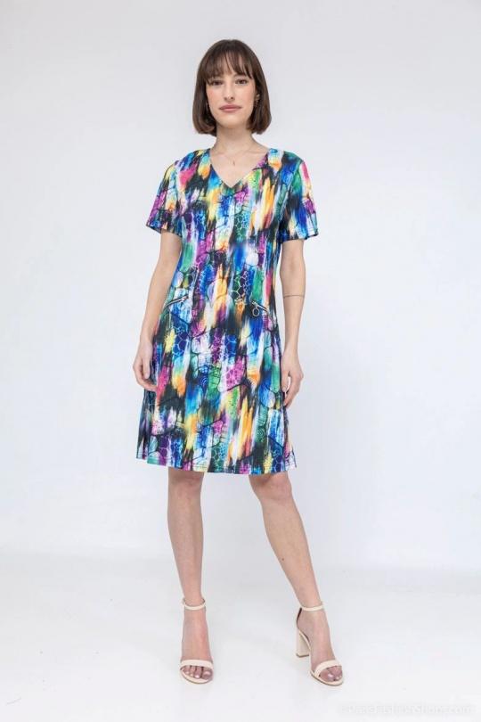 Robes mi-longues Femme Violet Vegas 355912 #c Efashion Paris