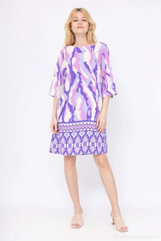 Robes mi-longues Femme Violet Vegas 313651 #c Efashion Paris