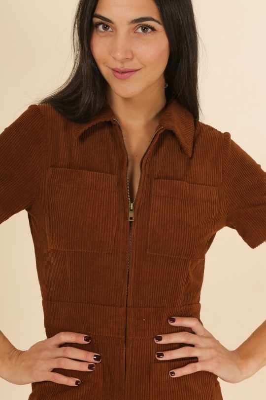Combinaisons Femme Moutarde Daphnea 3869 Efashion Paris