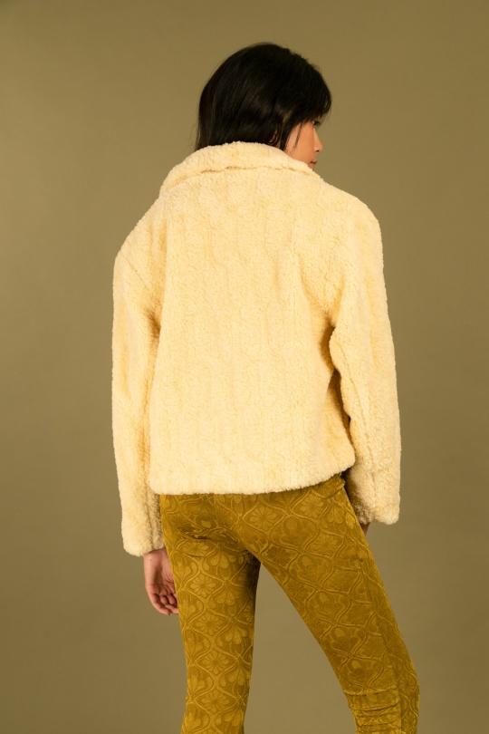 Manteaux Femme Jaune Daphnea 5097 Efashion Paris