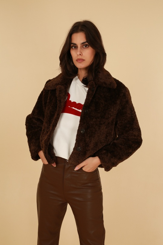 Manteaux Femme Jaune Daphnea 5097 Efashion Paris