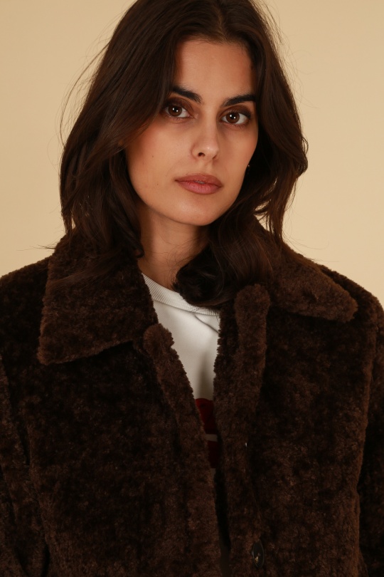 Manteaux Femme Jaune Daphnea 5097 Efashion Paris