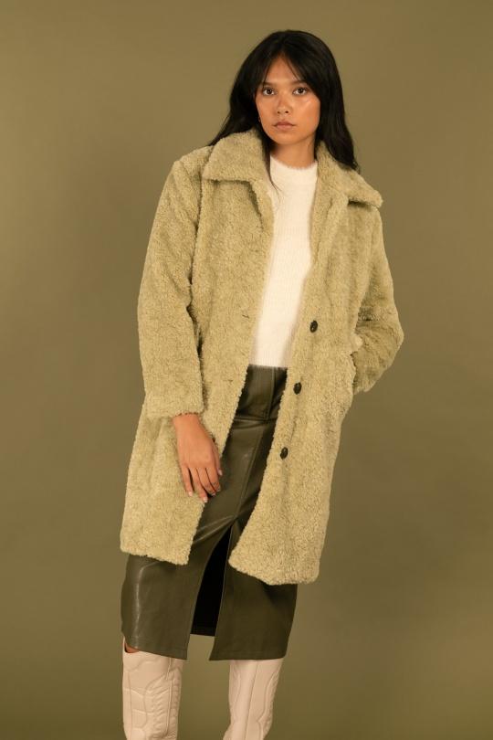Cappotti Donna Green Daphnea 5095 Efashion Paris