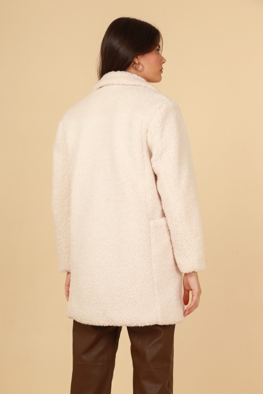 Manteaux Femme Blanc Daphnea 5113 Efashion Paris