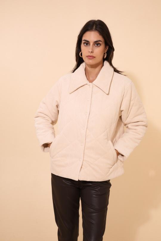 Chaquetas Mujer White Daphnea 5123 Efashion Paris