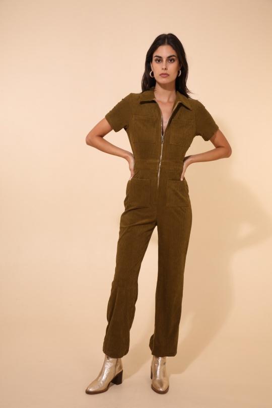Combinaisons Femme Moutarde Daphnea 3869 Efashion Paris
