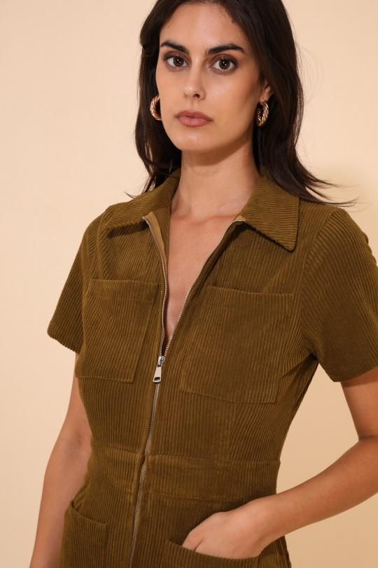 Combinaisons Femme Moutarde Daphnea 3869 Efashion Paris