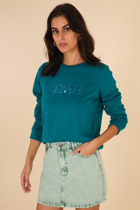 Sudaderas Mujer Green Daphnea 31592 Efashion Paris
