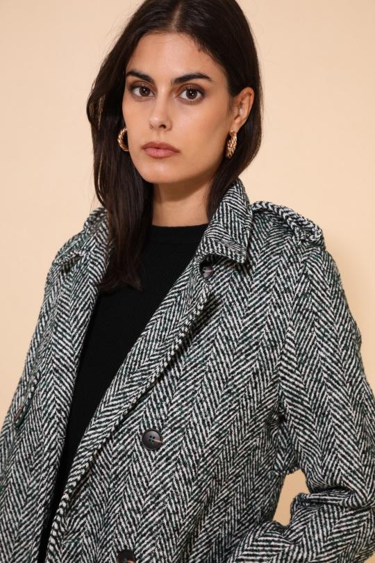 Coats Women Green Daphnea 5181 Efashion Paris