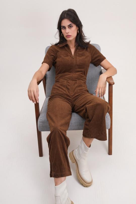 Combinaisons Femme Moutarde Daphnea 3869 Efashion Paris