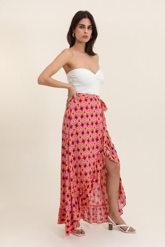 Jupes Femme Fuschia Daphnea 31702 Efashion Paris