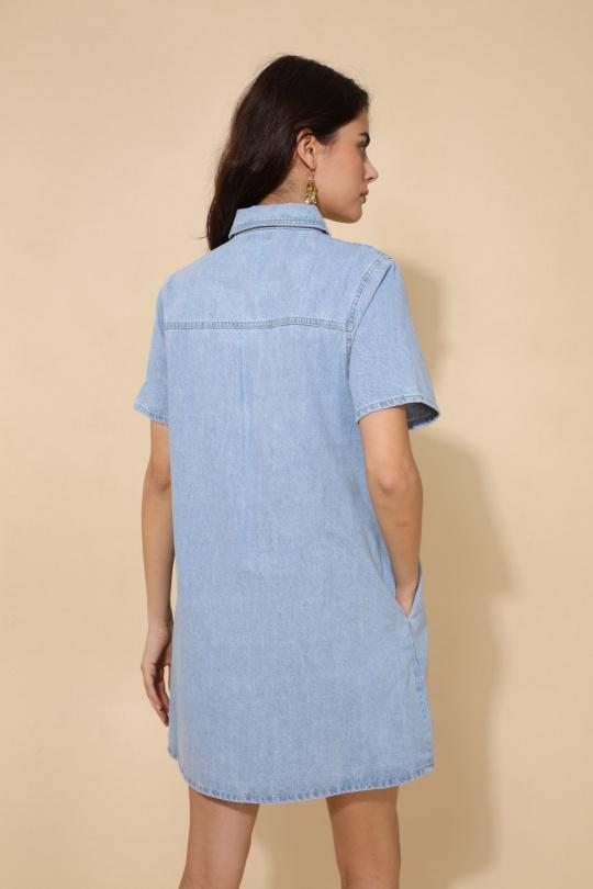 Robes courtes Femme Noir Daphnea 5381 Efashion Paris