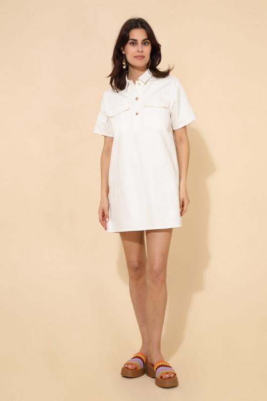 Robes courtes Femme Noir Daphnea 5381 Efashion Paris