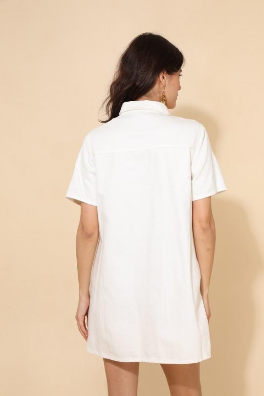 Robes courtes Femme Noir Daphnea 5381 Efashion Paris