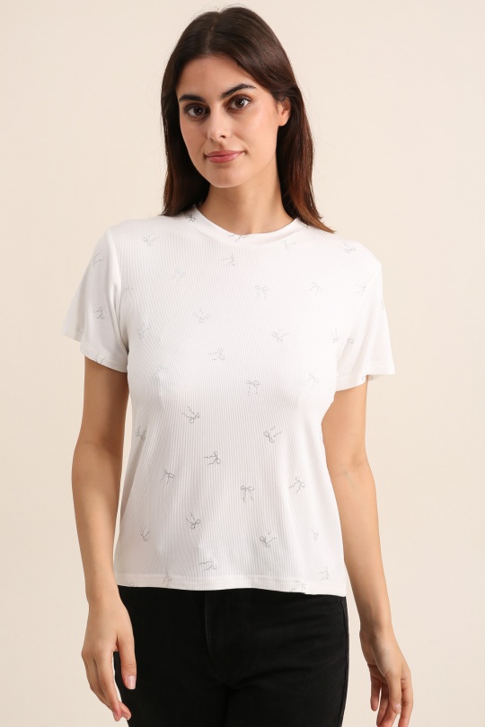 T-shirts Femme Blanc Daphnea 31872 Efashion Paris
