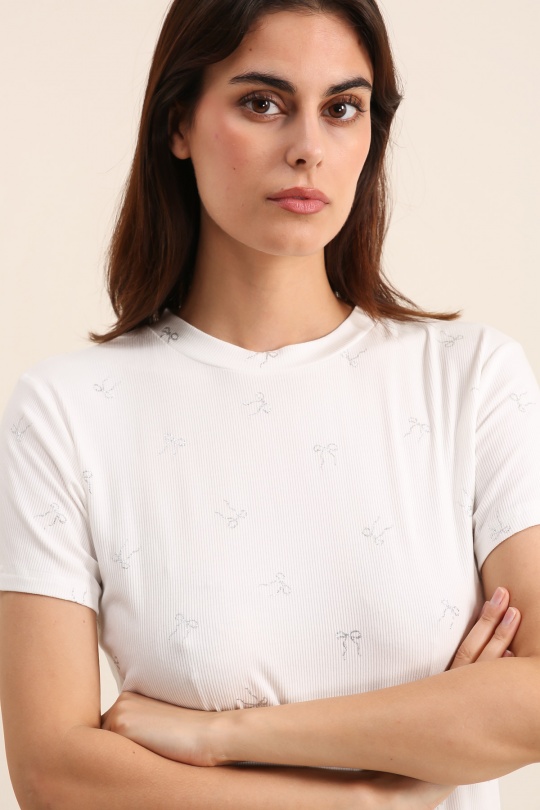 T-shirts Femme Blanc Daphnea 31872 Efashion Paris
