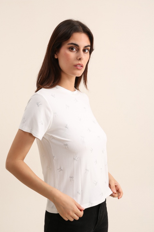 T-shirts Femme Blanc Daphnea 31872 Efashion Paris