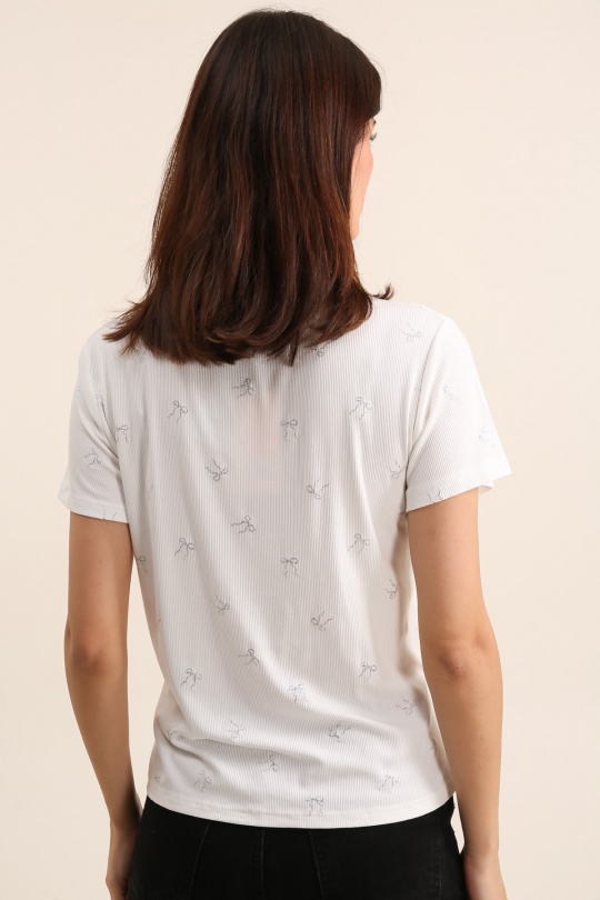 T-shirts Femme Blanc Daphnea 31872 Efashion Paris