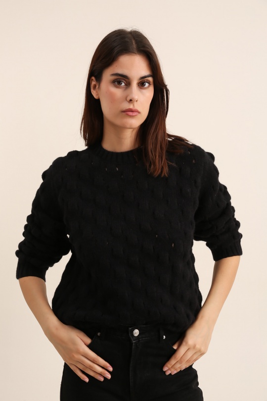 Pulls Femme Noir Daphnea A1380 Efashion Paris