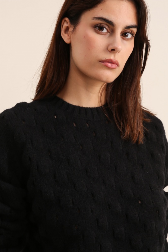 Pulls Femme Noir Daphnea A1380 Efashion Paris