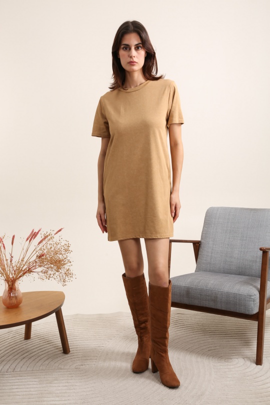 Robes courtes Femme Gris foncé Daphnea 31883 Efashion Paris