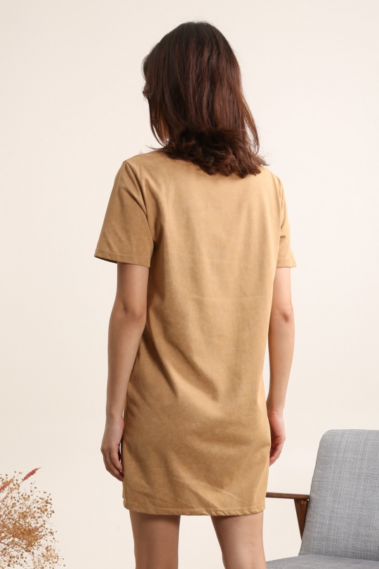 Robes courtes Femme Gris foncé Daphnea 31883 Efashion Paris