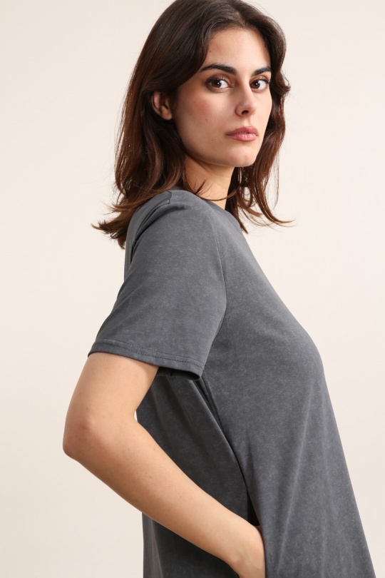 Robes courtes Femme Gris foncé Daphnea 31883 Efashion Paris